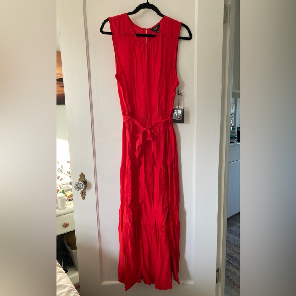 Red Vera Wang maxi dress, new with tags